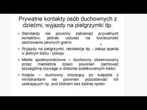 Standardy ochrony małoletnich w kościołach i związkach wyznaniowych