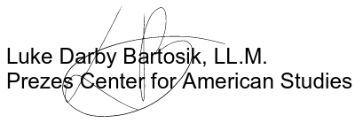 Luke Darby Bartosik, LL.M. Prezes Center for American Studies